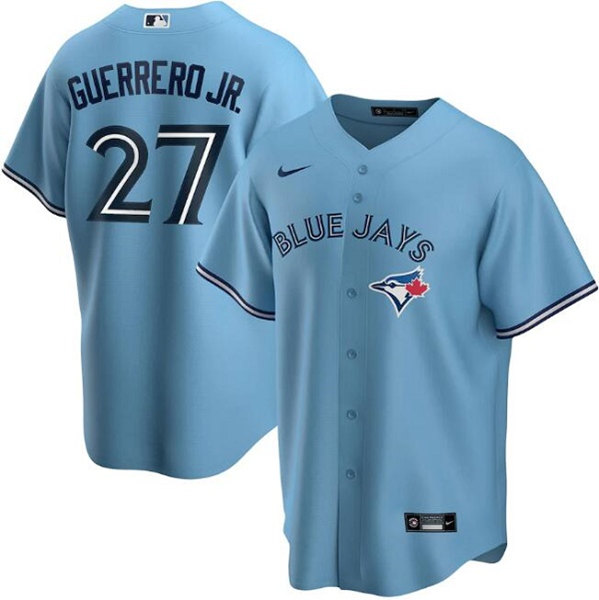 Youth Toronto Blue Jays #27 Vladimir Guerrero Jr. Blue Cool Base Stitched Jersey